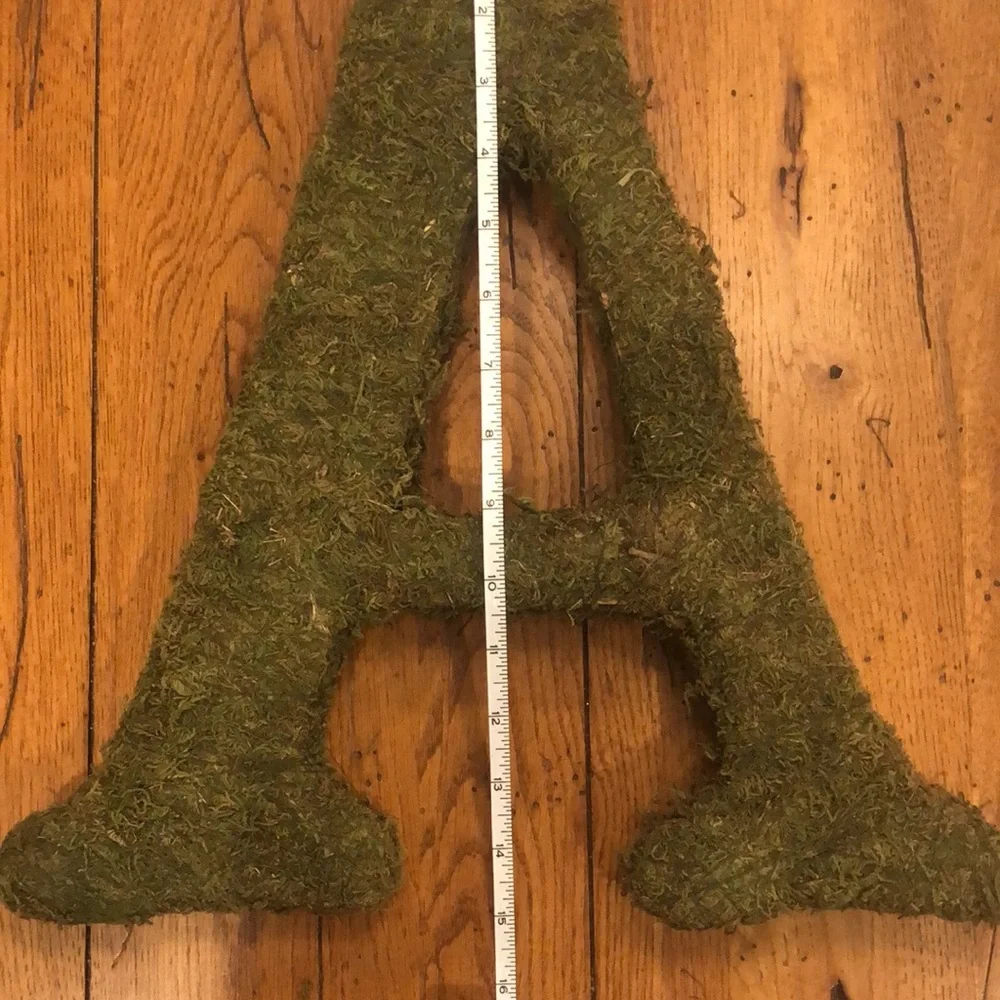 Faux Moss Letter A